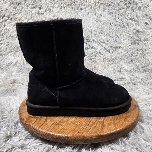 Koolaburra by UGG Koola Short Womens 11W Black Suede Leather Ankle Boots 1017090 - Picture 2 of 9